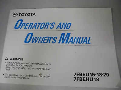 $25 • Buy Toyota  Forklift Manual
