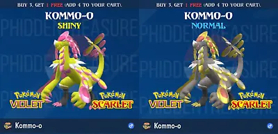 Kommo-o ⚡shiny⚡/normal 6iv Battle Ready Vgc 23 - Pokemon Scarlet And Violet • $3.99