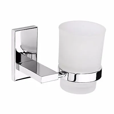 £18.99 • Buy Tumbler, Toothbrush Holder, Glass - Wall Mounted - Classic Bathroom Accessory