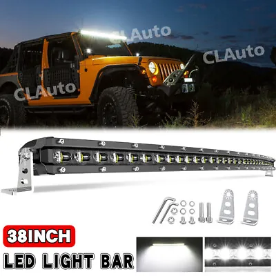 Slim 38 Inch 6D Curved Led Light Bar Spot Beam Driving Lamp SUV ATV Boat 36  40  • $176.28