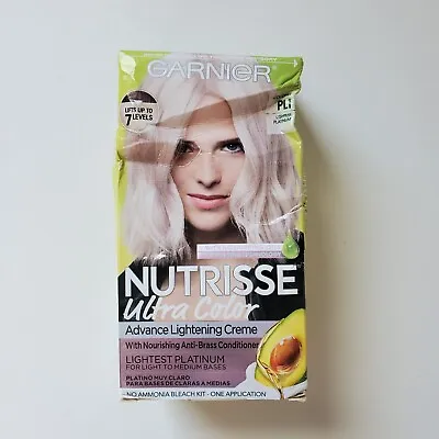 Garnier Nutrisse PL1 Lightest Platinum Hair Color Coconut Ultra Blondes Bleach * • $9.95