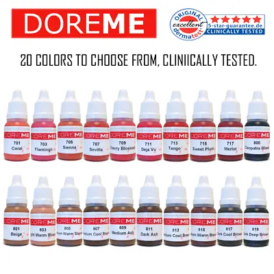 $27.99 • Buy DOREME Organic Permanent Makeup Pigment Ink Tattoo Microblading Micropigmention