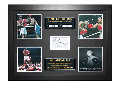 Muhammad Ali Signed Ltd Edition Framed Picture Memorabilia • £19.99