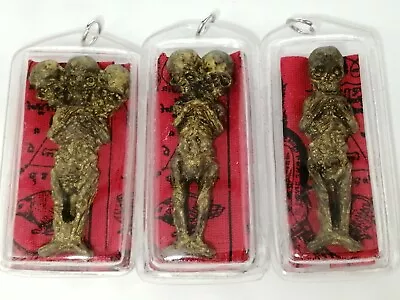 $29.99 • Buy 3 Pcs Kuman Thong Lp Tae Voodoo Haunted Doll Talisman Yantra Thai Buddha Amulet