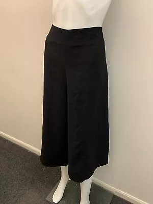 Veronika Maine Black Culottes Size 10  (# 83) • $39
