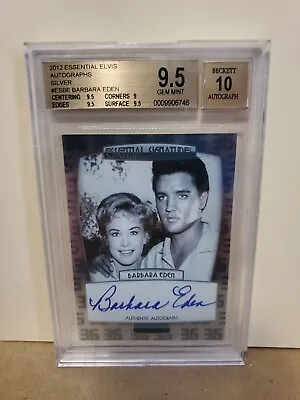 2012 Essential Elvis Presley Silver Barbara Eden Auto Autograph BGS 9.5 Gem Mint • $283.26