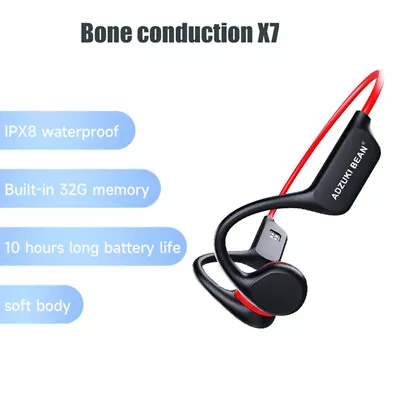 Bluetooth Bone Conduction Headphones Sport Swimming IPX8 Waterproof Earphone 32G • $54.99