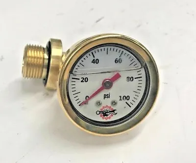 HONDA CB750 OIL PRESSURE GAUGE Chopper Bobber Cafe Cb 750 Sohc Brass White 100 • $76.01