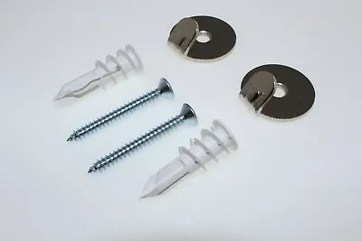 Heavy Duty Steel Picture Frame Mirror Canvas Hooks & Plasterboard Fixings Kit • £3.59