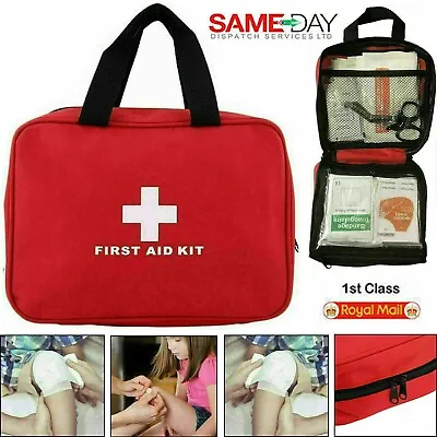 £13.29 • Buy 106 Piece First Aid Kit Bag Medical Emergency Kit Travel Home Car Taxi Workplace