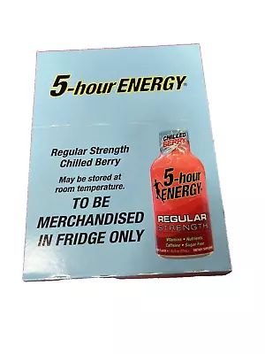 5-Hour Energy Regular Strength Chilled Berry Flavor 12 Pack - 02/2024 • $9.99