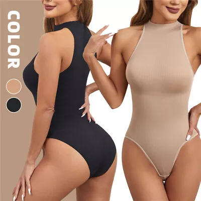 Womens Full Body Shaper Tummy Control Shapewear Bodysuit Compression Jumpsuit • £4.79