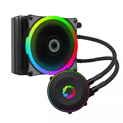 GX ICB-120 RGB Liquid Cooling CPU Cooler INTEL 1200 1151 1366 2066 AMD AM4 AM3 • $98