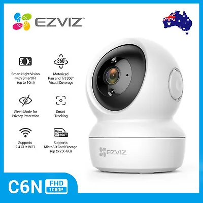 $59.99 • Buy EZVIZ C6N 1080P IP Camera Wireless Indoor WIFI 360° Home Monitor Security Camera