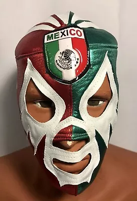 Mil Mascaras!! Wrestler/luchador Mask!! Awesome Mexican Flag Logo! Rare Handmade • $16.99