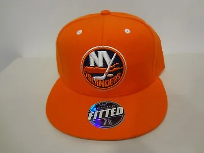 VTG NHL New York Islanders LOGO Fitted 7 3/8 Hat 90s Zephyr NEW NWT Wool Blend • $24.99