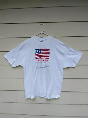 RARE  SIGNED  US FLAG Folk Art T-SHIRT By  GA Artist R. A. MILLER • $248