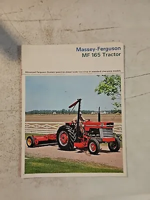 Vintage 1964 Massey Ferguson 165 Tractor Dealer Sales Brochure  • $17.95