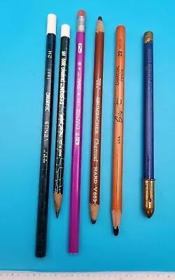 Vtg Pencils Lot Of 6. Drawing Empire Fabercastell Venus Sargent Heyer Quality • $7.99