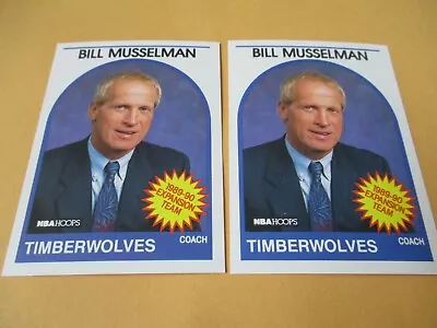 Bill Musselman 1989-90 Hoops Nba Trading Card Lot (2) Head Coach • $0.01