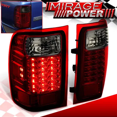 LED Smoke Red Tail Lights Bumper Brake Stop Signal Lamps For 01-11 Ford Ranger • $77.99