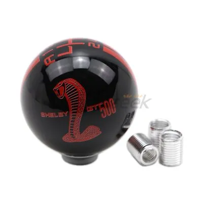 Gear Shift Knob 6 Speed For Ford Mustang Cobra Logo Universal Manual Handle Ball • $21.84