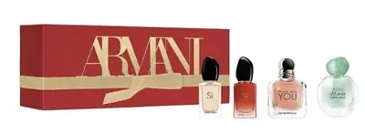 Armani For Her Miniatures Gift Set New Acqua Di Gioia In Love With U Si Passione • £44.99