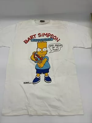 $39 • Buy Vtg 80s 1989 Bart The Simpsons Changes USA Underachiever Cartoon T Shirt Sz L