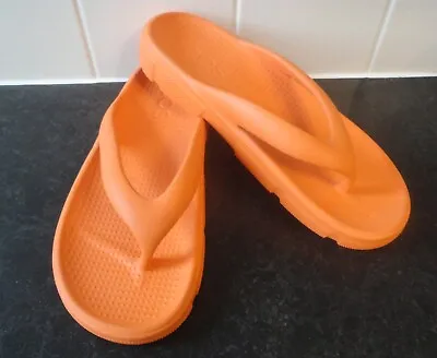 Cos Mens Orange Flip Flop Toe Post Sandals 41 New • £12.95