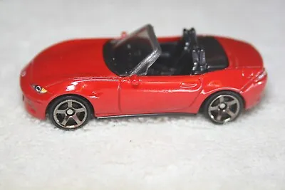 2023 Matchbox Red 2015 Mazda Mx-5 Miata 💥 Convertible 💥chrome 5 Spoke Rims • $7.95