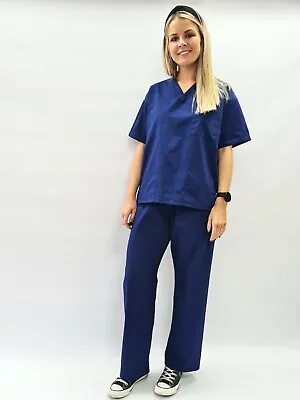 £9.50 • Buy Men Women Scrubs Suit Uniform Hospital Doctor Nurse Medical Reversible  X LARGE