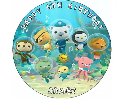 OCTONAUTS Personalise Cake And Cup Cakes Topper - Up To 7.5 Inches • £6.32