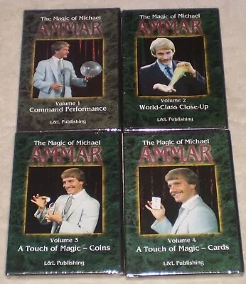 Magic Of Michael Ammar Volumes 1-4 By Michael Ammar And L & L Publishing • $64.98