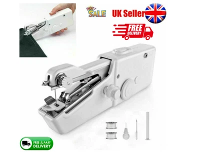 £8.29 • Buy Mini Portable Handheld Cordless Sewing Machine Hand Held Stitch Home Clothes UK
