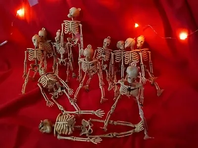 6   Miniature Skeletons - Jointed - LOT OF 12 • $19.99