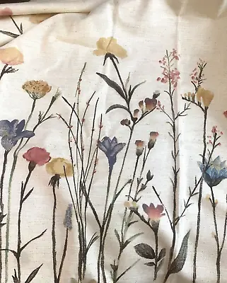 5th Avenue Designs Fabric Mid Century Modern Watercolor Flowers 56 X162  Unused • $29