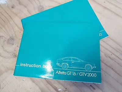 Alfa Romeo Alfetta GTV 116 Owners Manual • $200