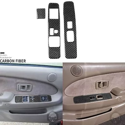 Real Carbon Fiber Window Lift Switch Panel Cover For Toyota Tacoma 2-Doors 01-04 • $22.99