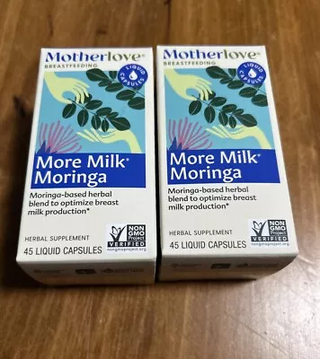 Motherlove Breastfeeding More Milk Plus 45 Liquid Capsules Lot Of 2 • $16.99
