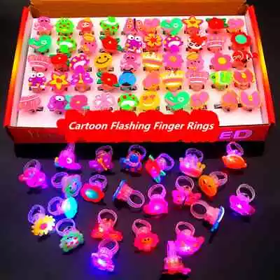 Led Light Up Ring For Birthday Party Favors Flashing Glow In The Dark Girls Ring • $9.99