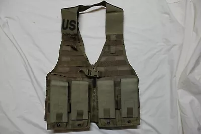  Fighting Load Carrier Vest Coyote Tan MOLLE USMC Load Bearing Vest With Pouches • $49.95