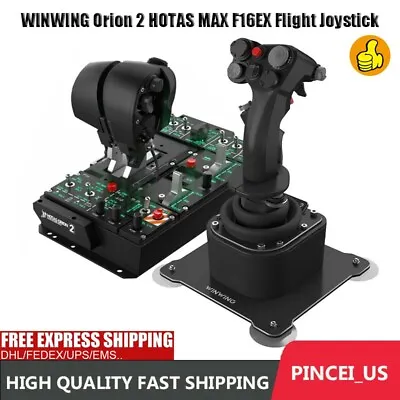 WINWING Orion 2 HOTAS MAX F16EX Flight Joystick Flight Stick & Throttle Pe66 • $1045