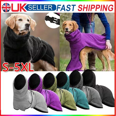 £6.89 • Buy Pet Clothes Absorbent Bathrobe Towel Large Dog Drying Robe Soft Sleepwear Coat~