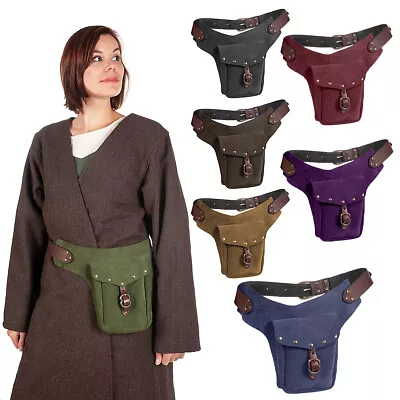 Medieval Buckle Waist Belt Bag Pouch SCA LARP Renaissance Cosplay Costume • $25.47