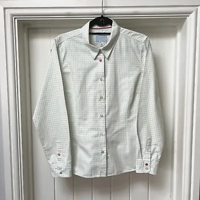 Tom Joule Women's Check Long Sleeved Shirt Green & White Size 16 New With Tags • $37.34