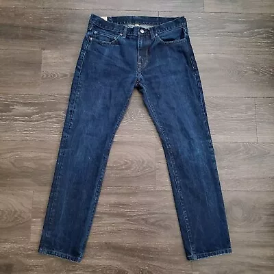 J Crew 484 Slim Straight Jeans Men's 32x30 Kaihara Japanese Denim Dark Wash • $29.99