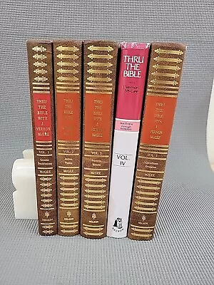 Lot Of 5 Thru The Bible With J. Vernon McGee Volumes 1-3 & 5 1981 Vol 4 Is 1983 • $85