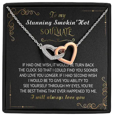 To My Stunning Smoking Hot Soulmate Necklace Gift For Wife Birthday Gift Ideas • $28.99