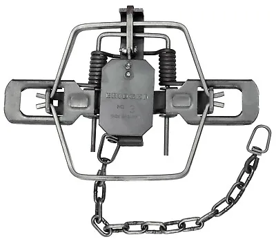 $106.95 • Buy 6 Bridger # 3 Coil Spring Traps 2 Coil Beaver Otter Coyote Bobcat Trapping 