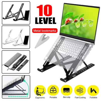 $7.59 • Buy Adjustable Portable Laptop Mackbook Ipad Stand Ergonomic Tray Holder Study Phone